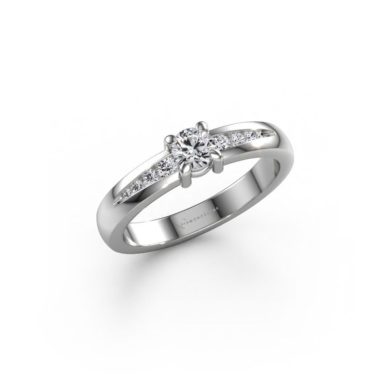 Engagement ring Zohra 950 platinum lab grown diamond 0.383 crt