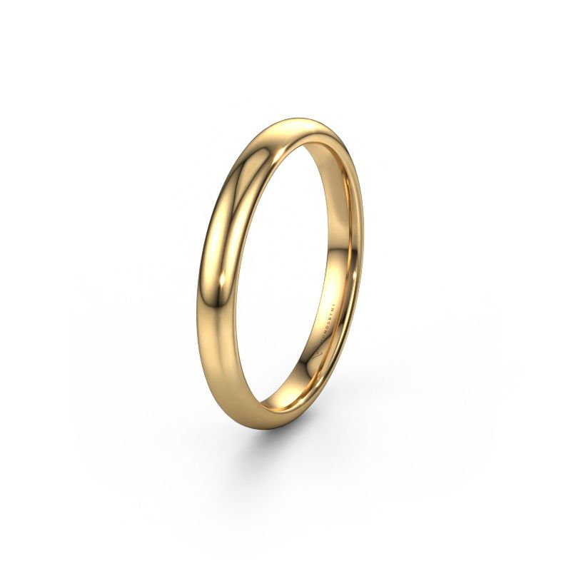 Wedding ring WH0100M33BP 585 gold ±3x2 mm