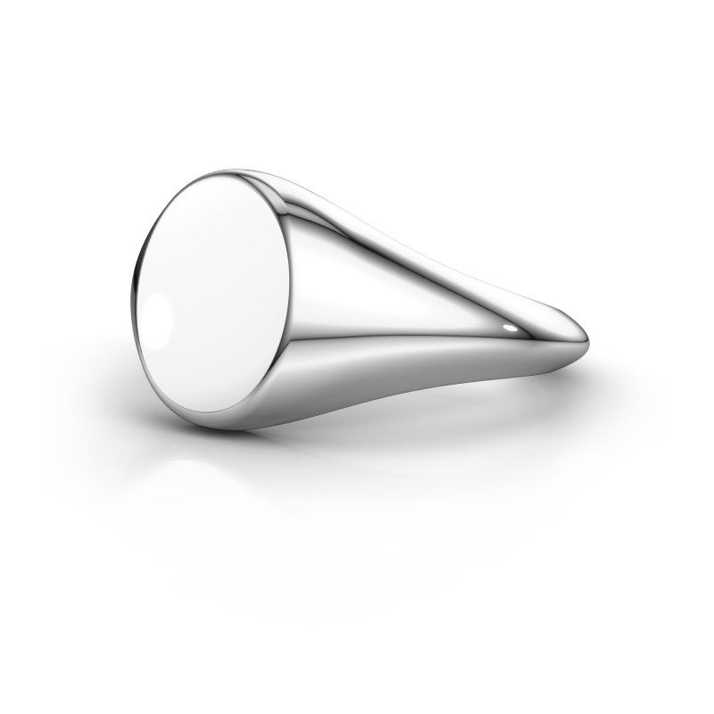 Image of Signet ring rochelle 2<br/>585 white gold