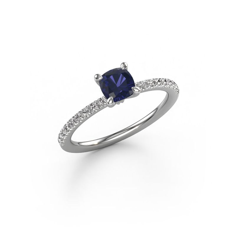 Engagement ring Crystal CUS 2 950 platinum sapphire 5 mm