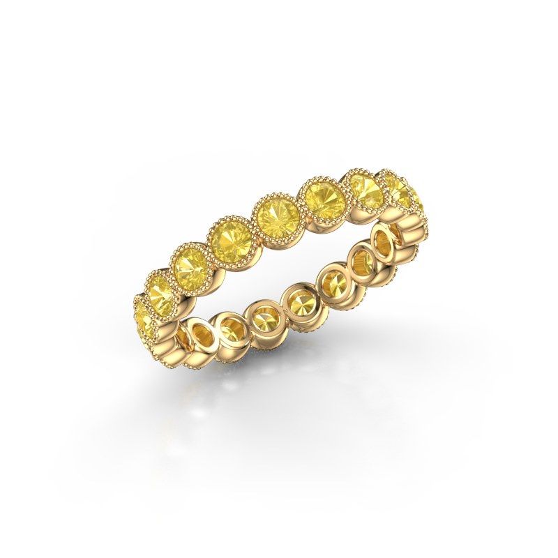 Image of Ring Mariam 0.07 585 gold yellow sapphire 2.7 mm