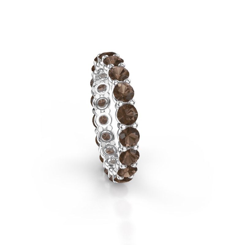 Bild von Ring heddy rnd 3.4<br/>950 Platin<br/>Rauchquarz 3.4 mm