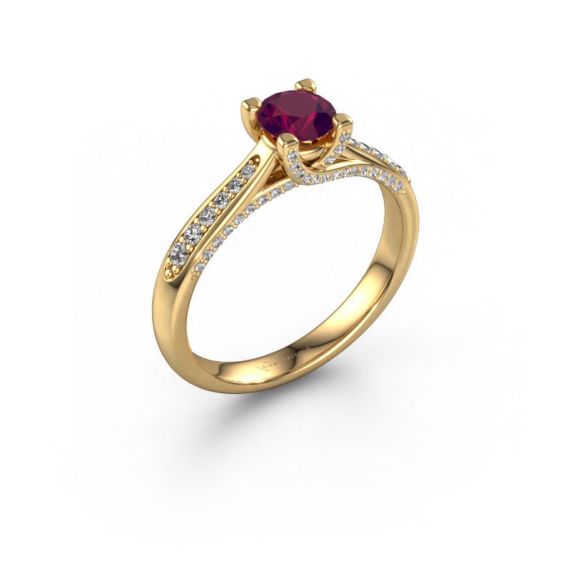 Verlobungsring Mia 3 585 Gold Rhodolit 5 mm