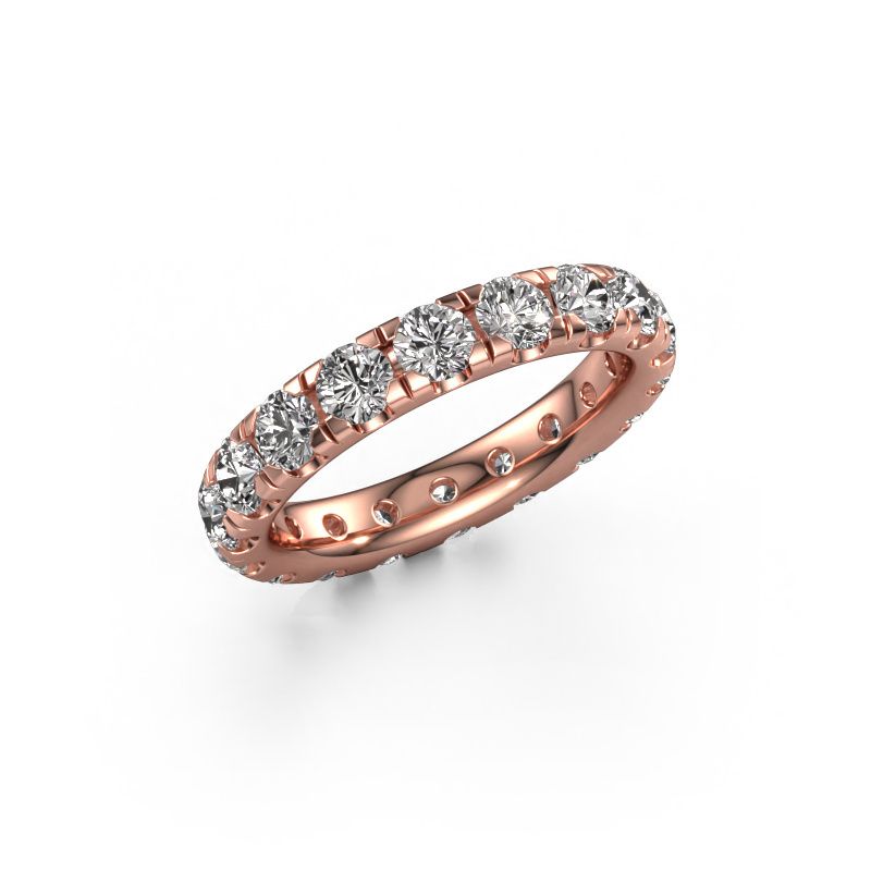 Stackable ring Jackie 3.4 585 rose gold lab-grown diamond 2.700 crt