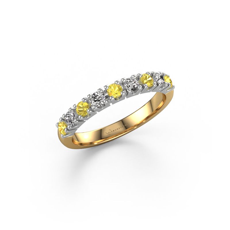 Ring Rianne 9 585 gold yellow sapphire 2.4 mm