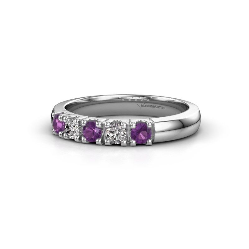 Image of Ring Rianne 5<br/>585 white gold<br/>Amethyst 2.7 mm