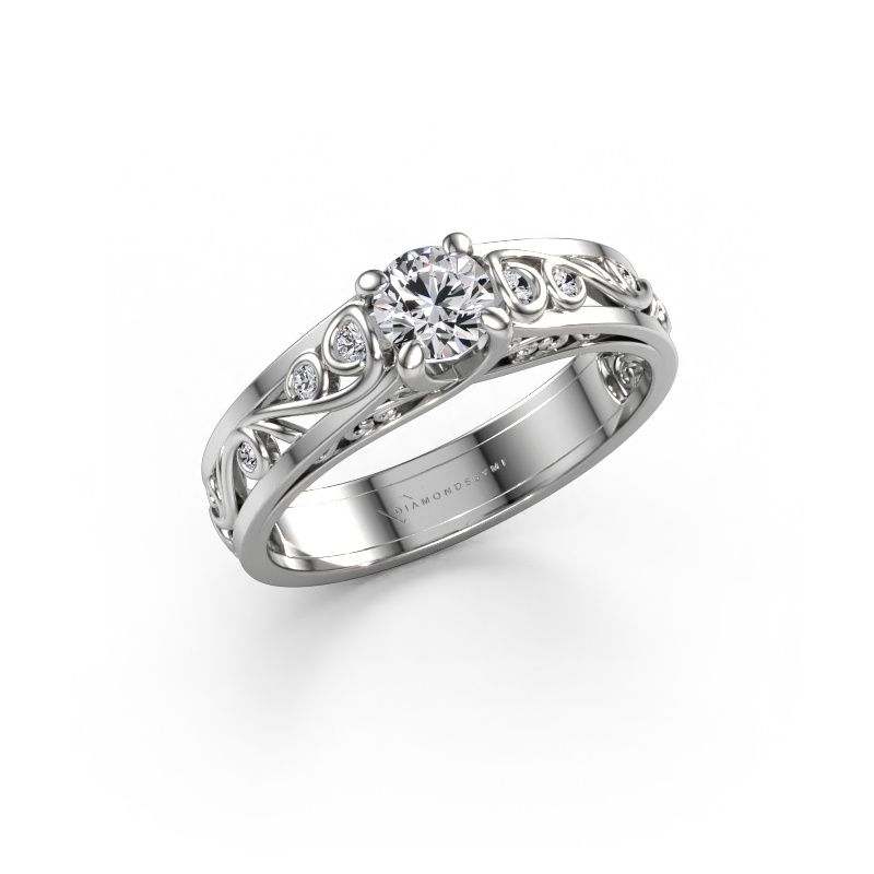 Ring Quinty 585 Weißgold Lab-grown Diamant 0.485 crt