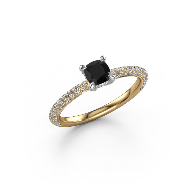 Verlobungsring Saskia 2 CUS 585 Gold Schwarz Diamant 1.132 crt