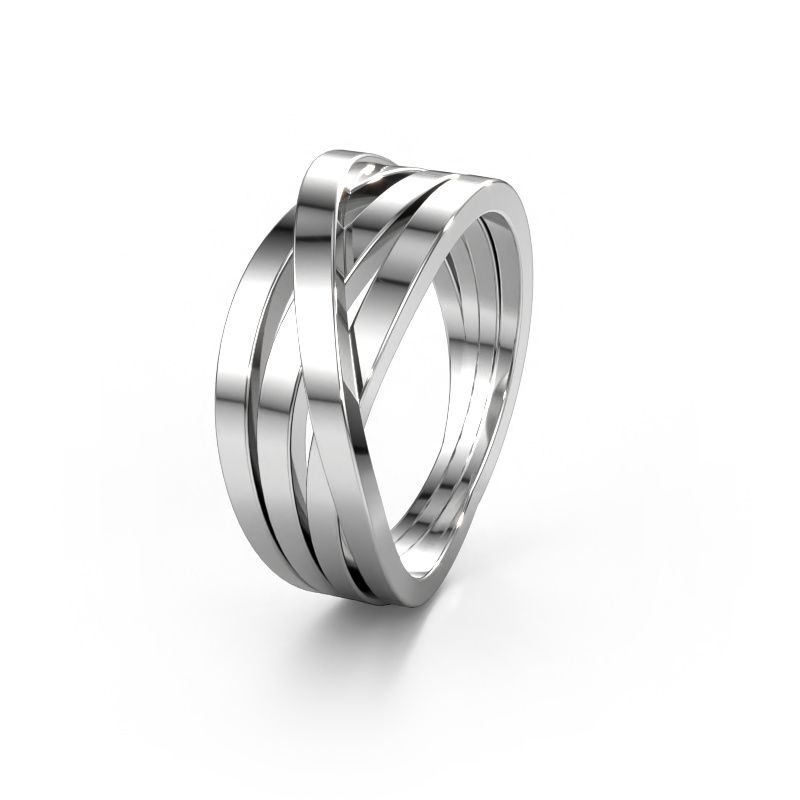 Wedding ring WHR0077M 950 platinum ±8 x 2.6 mm