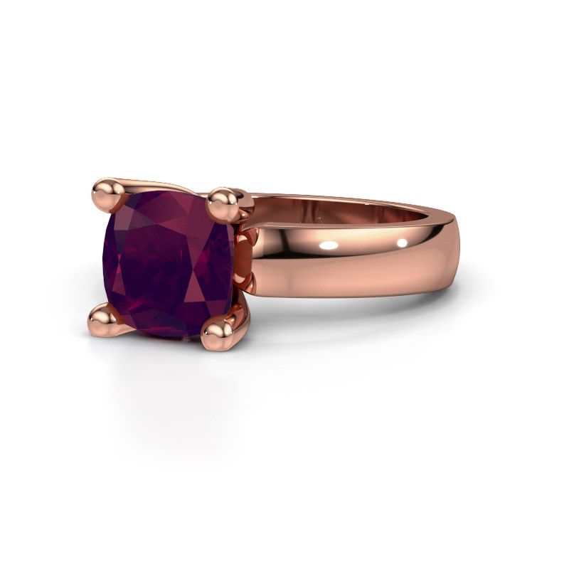 Afbeelding van Ring Clelia CUS 585 rosé goud rhodoliet 8 mm