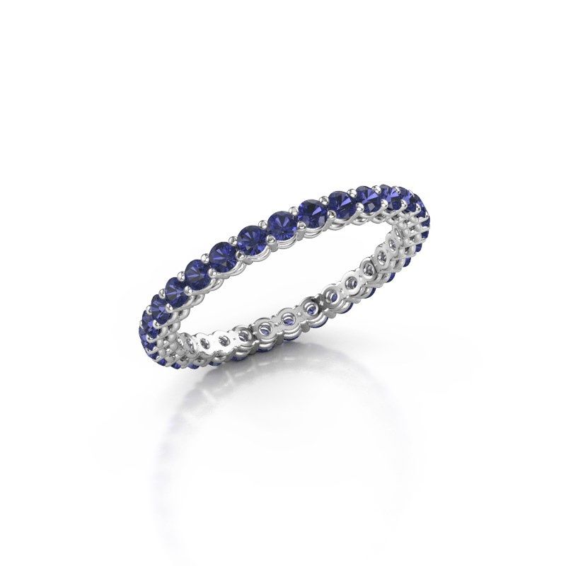Image of Stackable ring Michelle full 2.0 950 platinum sapphire 2 mm
