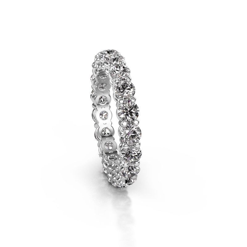 Image of Stackable ring Michelle full 3.4 585 white gold lab grown diamond 2.85 crt