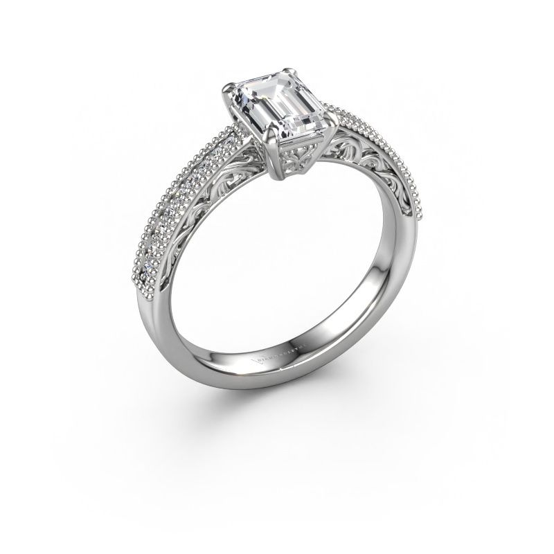 Verlobungsring Shonta RAD 585 Weißgold Lab-grown Diamant 1.134 crt