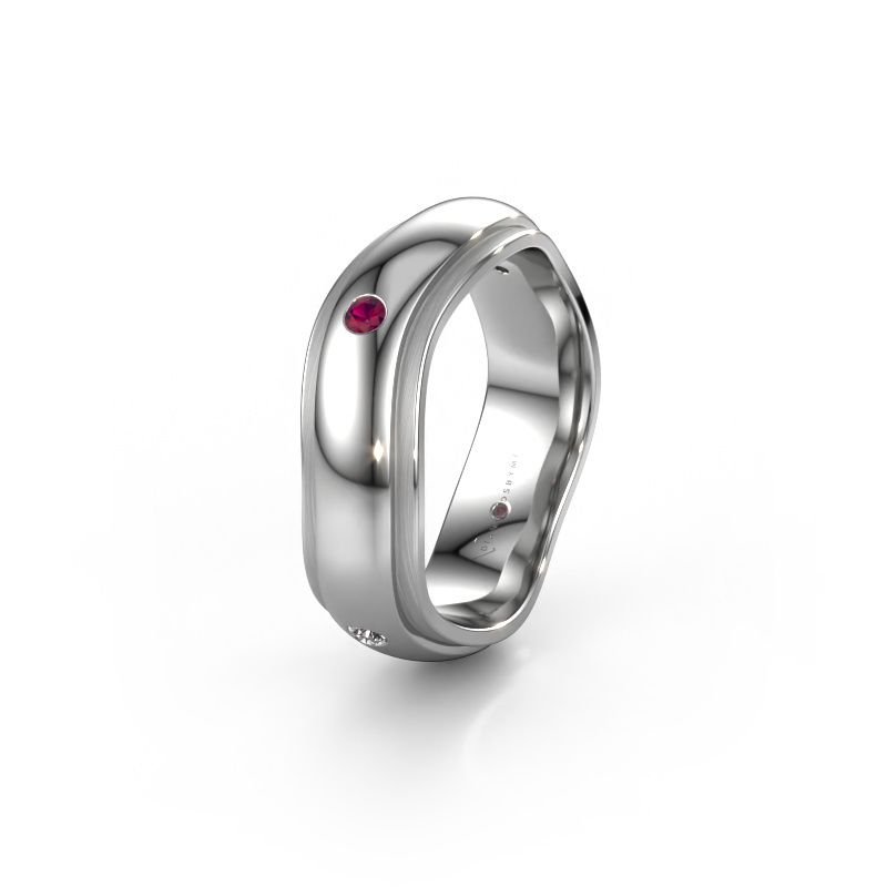 Ehering WH2050L26DP 950 Platin Rhodolit ±6 x 2,4 mm