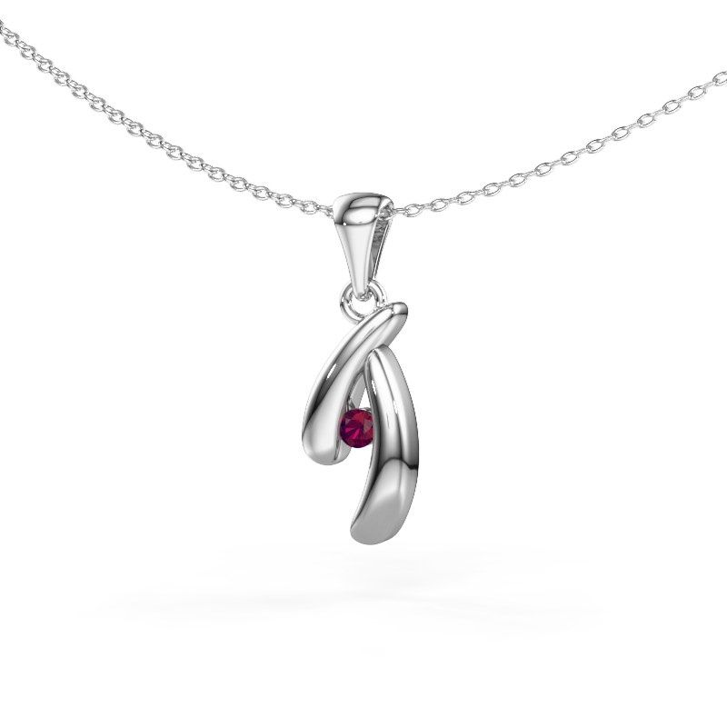 Pendentif Jinke 585 or blanc rhodolite 2.5 mm