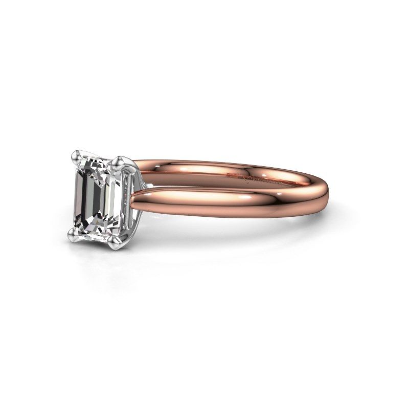 Afbeelding van Verlovingsring Mignon eme 1 585 rosé goud lab-grown diamant 0.90 crt