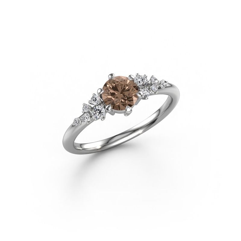 Ring Royce RND 950 platina bruine diamant 0.783 crt