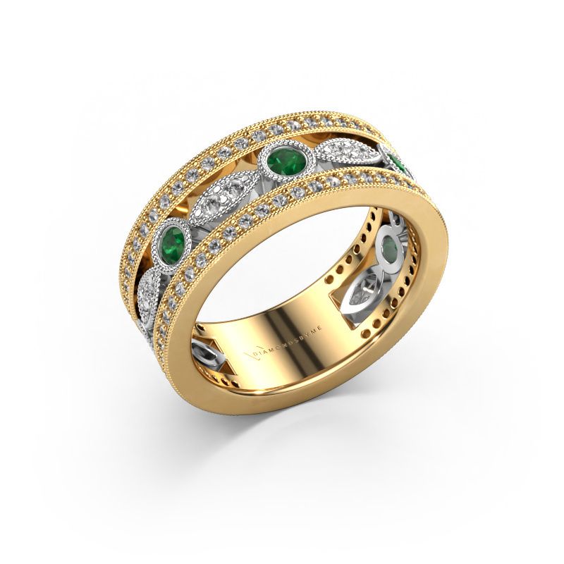 Bague Jessica 585 or jaune emeraude 2.5 mm