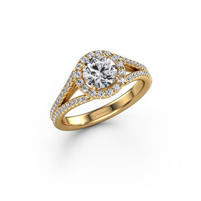 Verlobungsring Verla rnd 2 585 Gold Lab-grown Diamant 1.42 crt