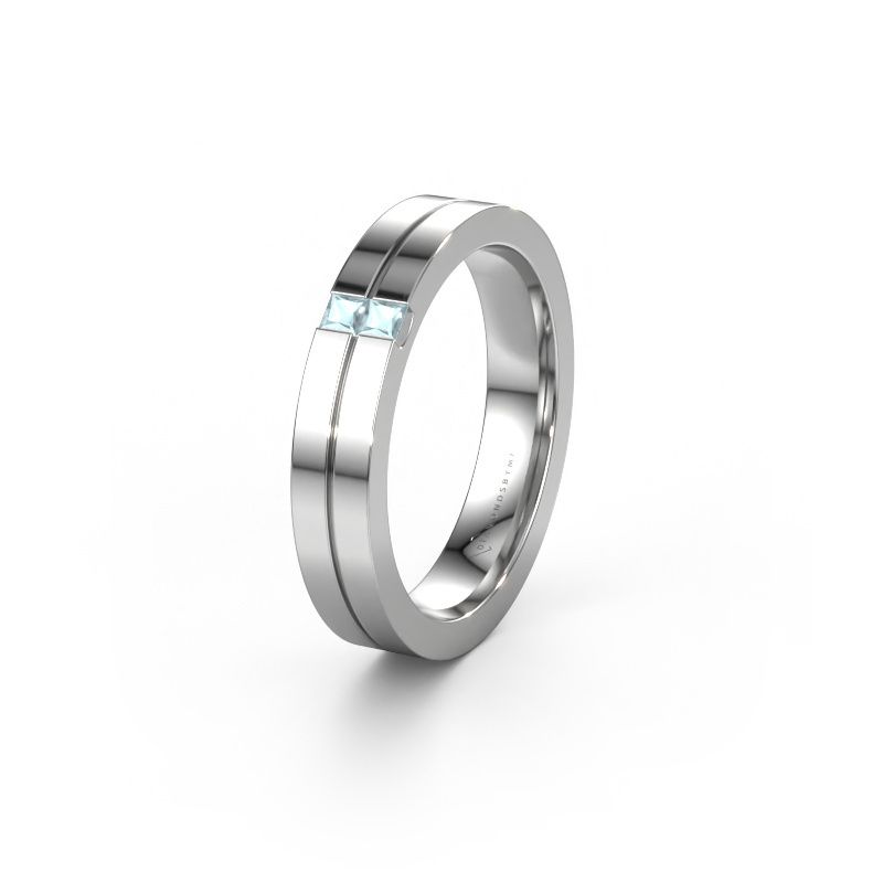 Ehering WH0225L14B 950 Platin Aquamarin ±4x2 mm