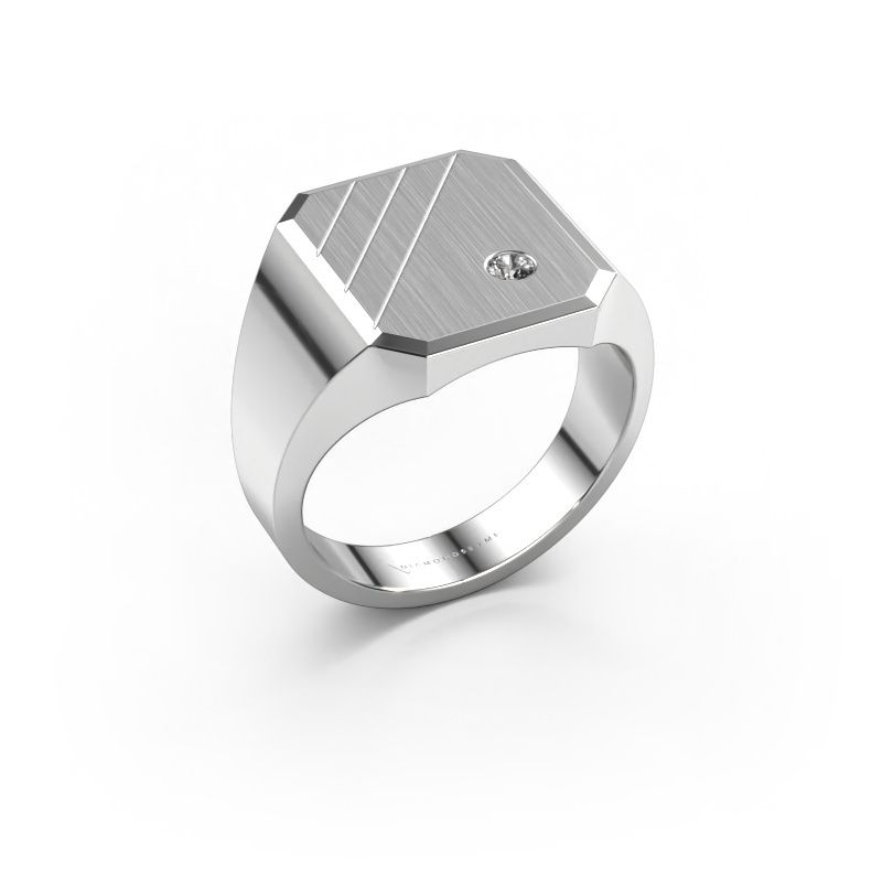 Siegelring Patrick 3 950 Platin Diamant 0.06 crt