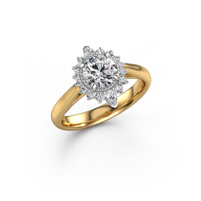 Engagement ring Susan 585 gold diamond 1.147 crt