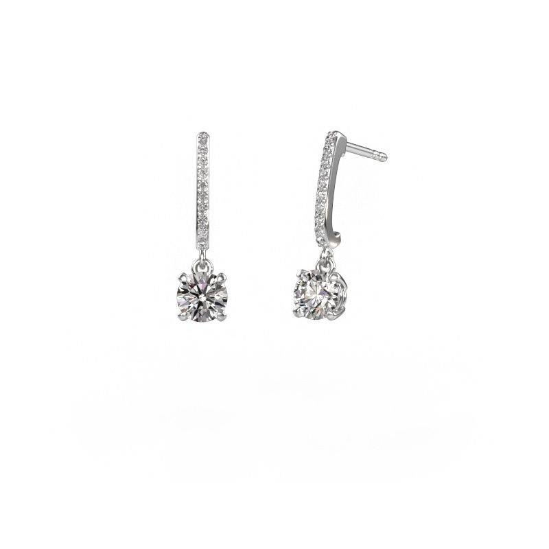 Oorhangers Tanja 1 950 platina diamant 4.16 crt