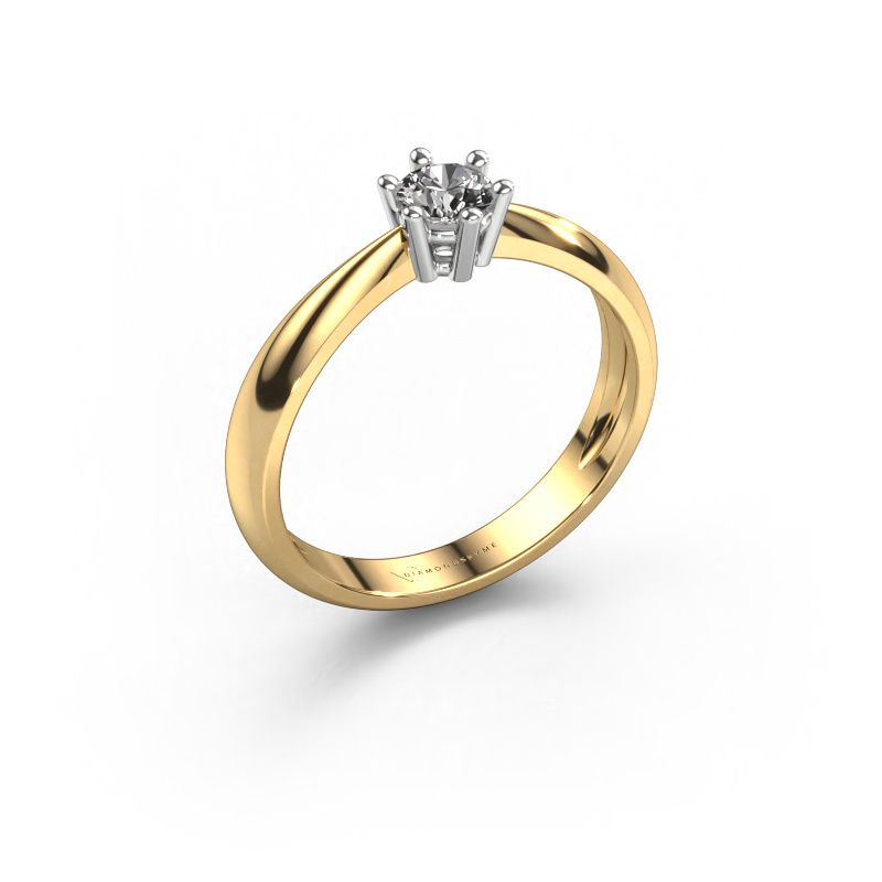 Engagement ring Fay 585 gold diamond 0.30 crt