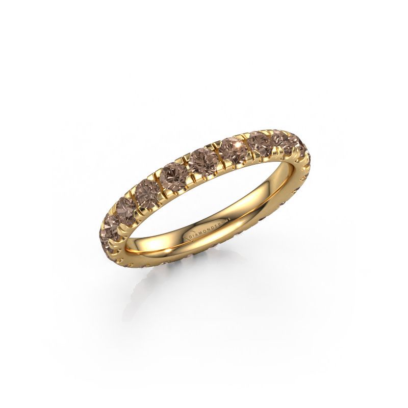 Vorsteckring Jackie 2.7 585 Gold Braun Diamant 1.76 crt