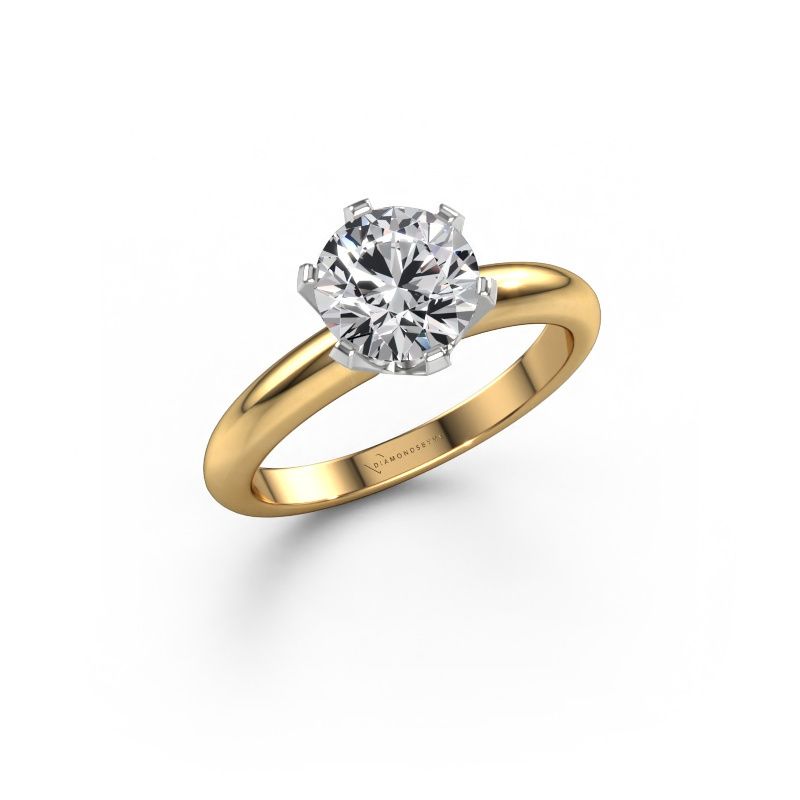 Engagement ring Tiffy 1 585 gold lab grown diamond 1.50 crt