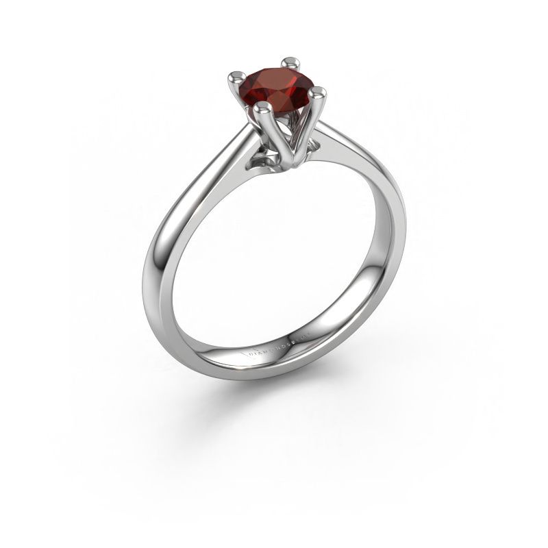 Engagement ring Janna 1 585 white gold garnet 5 mm