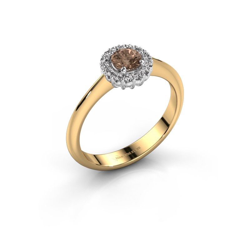 Bild von Verlobungsring Anca 585 Gold Braun Diamant 0.30 crt