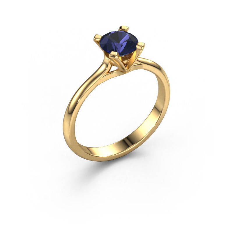 Engagement ring Isa 1 585 gold sapphire 5.7 mm