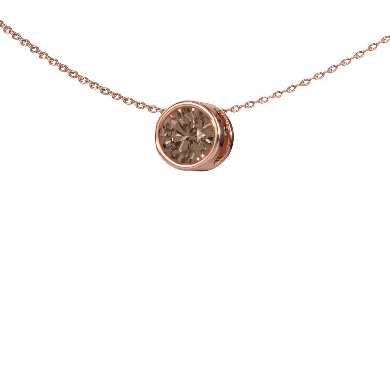 Anhänger Lavon RND 585 Roségold Braun Diamant 1.00 crt