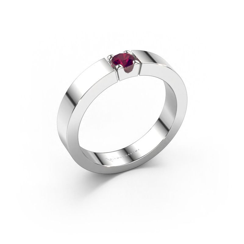 Bague Dana 1 950 platine rhodolite 3.7 mm