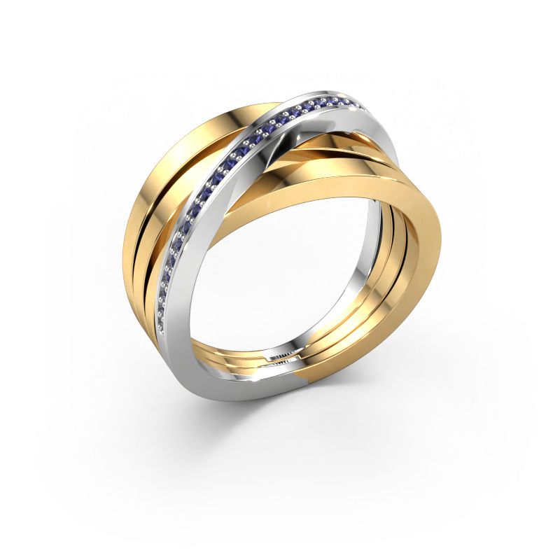 Ring Esmee 585 gold sapphire 1 mm