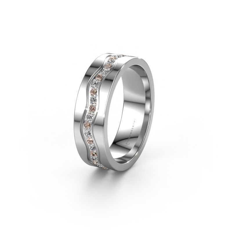 Alliance WH0803L16AP 950 platine diamant brun 0.44 crt ±6x1.7 mm