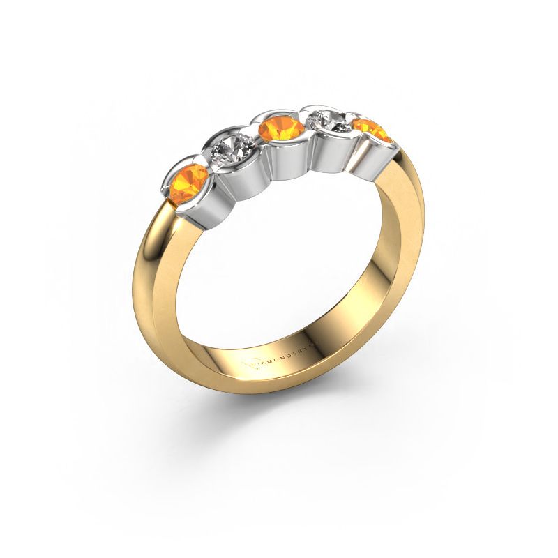 Bague Lotte 5 585 or jaune citrine 3 mm