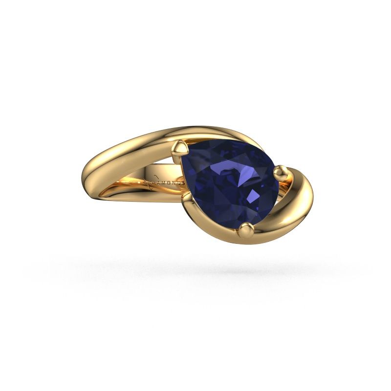 Verlobungsring Aida PER 585 Gold Saphir 9x7 mm