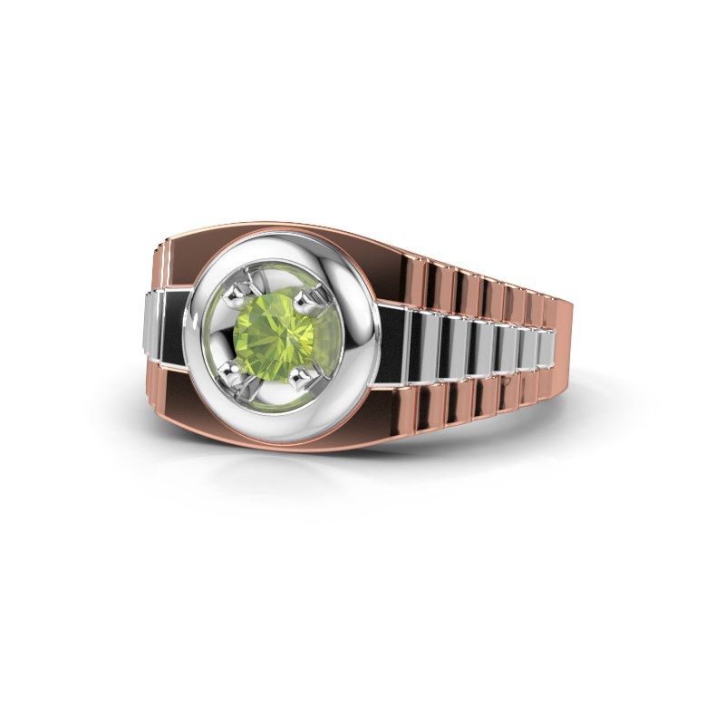 Image de Bague pour homme edward<br/>585 or rose<br/>Péridot 4.7 mm