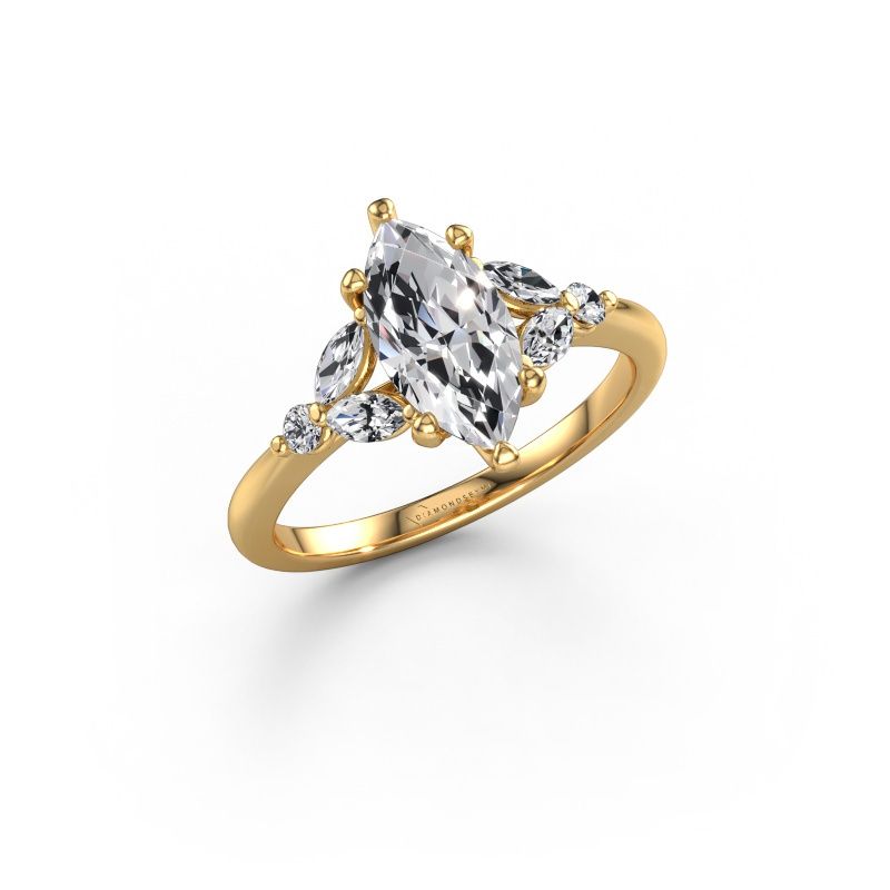 Engagement ring Megan MRQ 585 gold diamond 1.25 crt