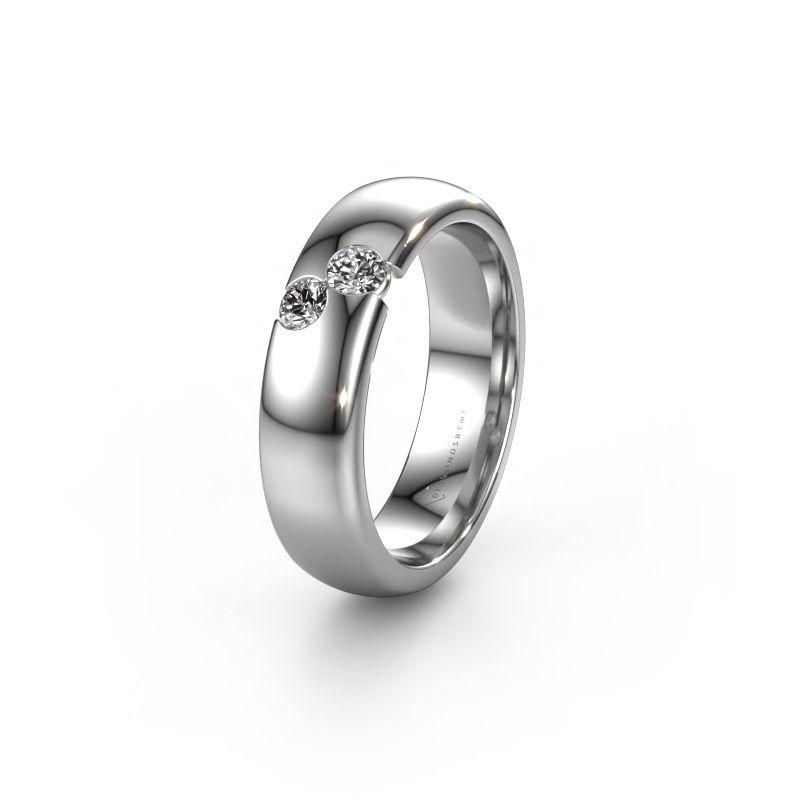Alliance WH1003L26C 950 platine zircone ±6 x 2,2 mm