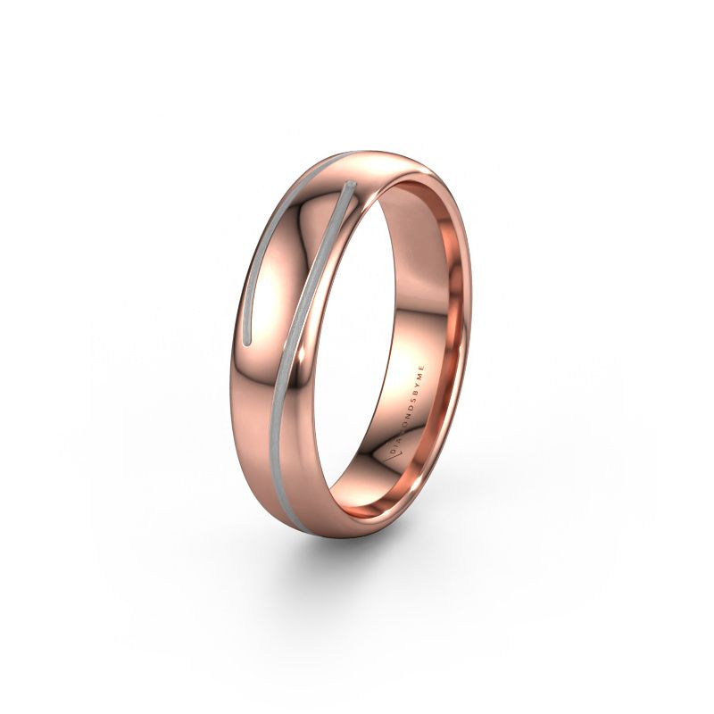 Trouwring WH0152M25A 585 rosé goud ±5x1.7 mm