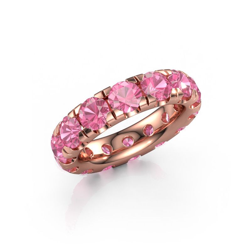 Vorsteckring Jackie 4.7 585 Roségold Pink Saphir 4.7 mm