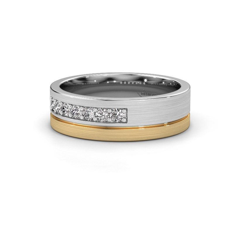 Image of Wedding ring WH0312L16AM<br/>585 white gold ±6x1.7 mm<br/>Diamond