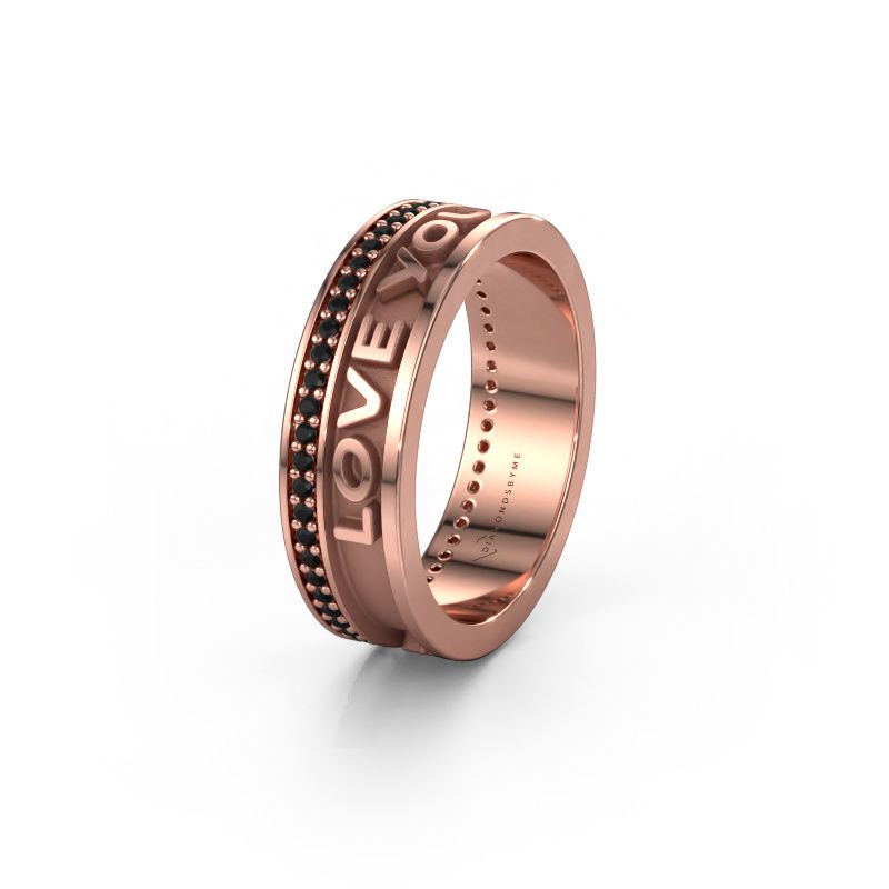 Wedding ring Namering 2 585 rose gold ±6 x 2 mm