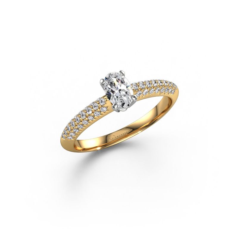 Verlovingsring Morane OVL 585 goud lab-grown diamant 0.677 crt