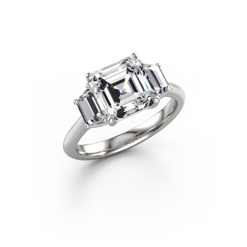 Bague de fiançailles Maggie ASC 585 or blanc diamant 3.60 crt