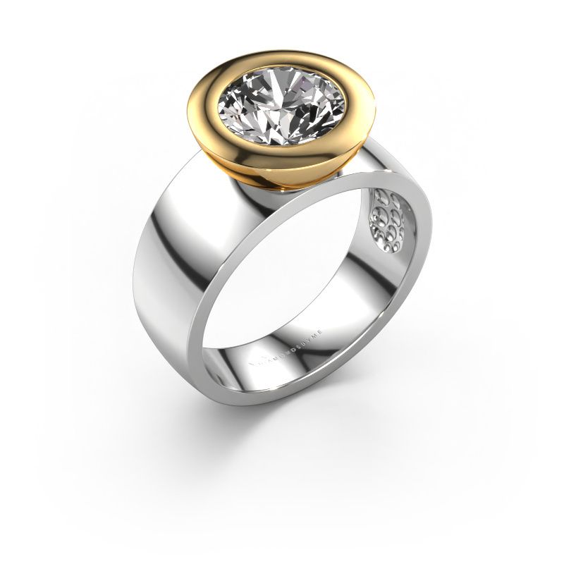 Ring Maxime 585 white gold zirconia 8 mm