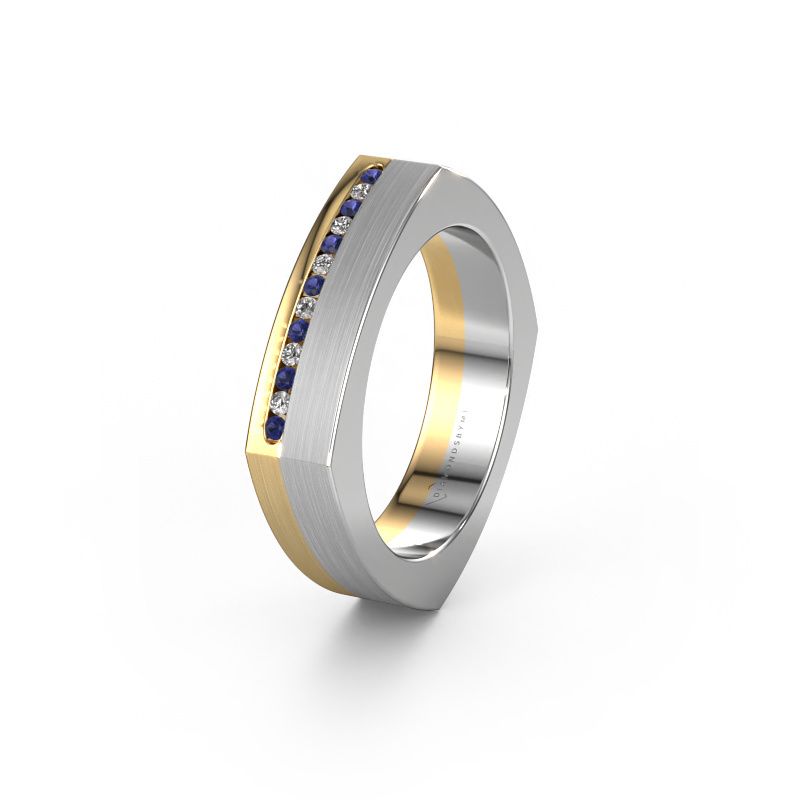 Bague de mariage WH2005L 585 or jaune saphir ±5x2 mm